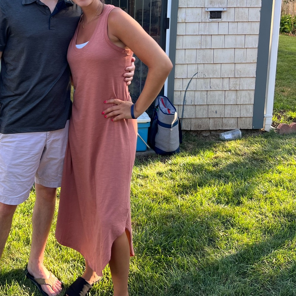 Pink Gap Maxi Dress